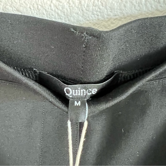 NWT Quince Women’s Ultra Stretch Ponte Straight Leg Pant Regular Black - Picture 5 of 12